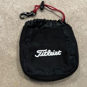 Titleist Black and Red valuables Golf Pouch